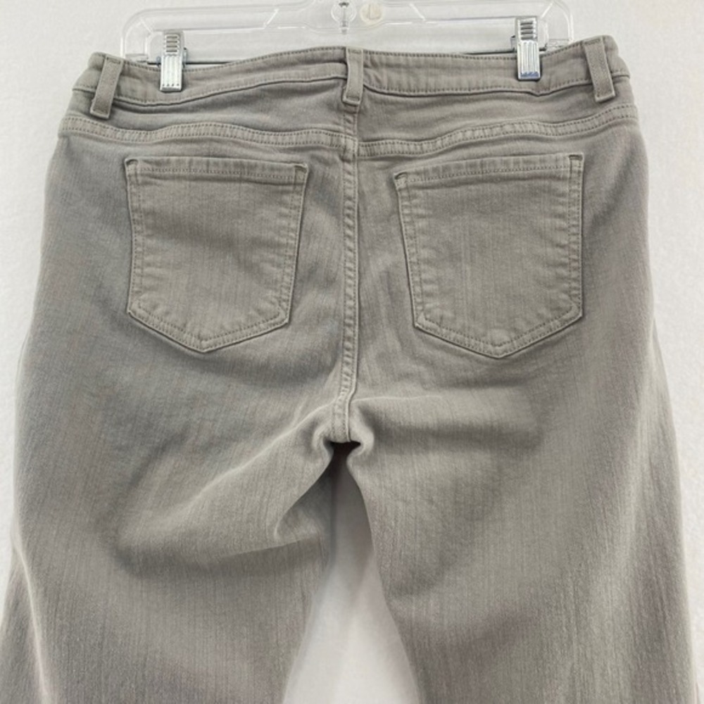 Michael Kors Gray Denim Pants Zipper Pockets Skinny Jeans Size 8 - Picture 9 of 12